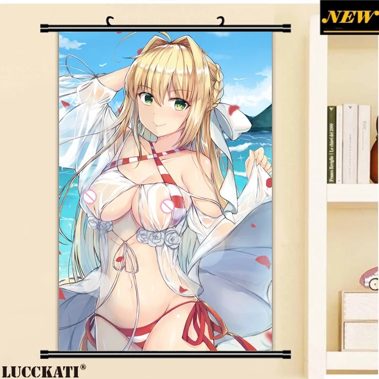 11 bikini fate_grand_order lydia601304 nipples saber_extra see_through swimsuits (2)