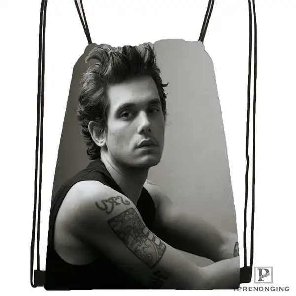 Custom john-mayer-@ 01-походная сумка на шнурке Cute Daypack Kids Satchel(черная спинка) 31x40 см#180611-03-125 - Цвет: Drawstring Backpack