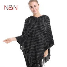 Casual Women Poncho Plus Size Scarf Solid And Spots Sweater Winter Thick Warm Tassel Sweater Batwing Sleeve Poncho And Capes Casual Women Poncho Plus Size Scarf Solid And Spots Sweater Winter Thick Warm Tassel Sweater Batwing Sleeve Poncho And Capes