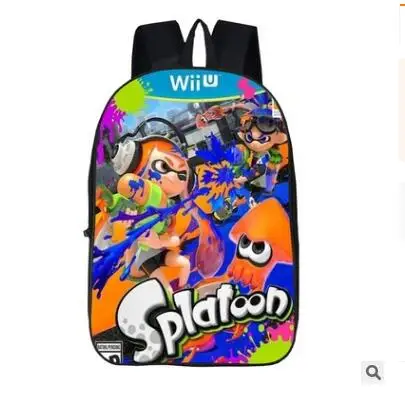 Модная детская школьная сумка Splatoon рюкзак 3D принты детская школьная сумка книга сумки подростковые Девочки Мальчики Начальная Студенческая школьная сумка - Цвет: same as picture