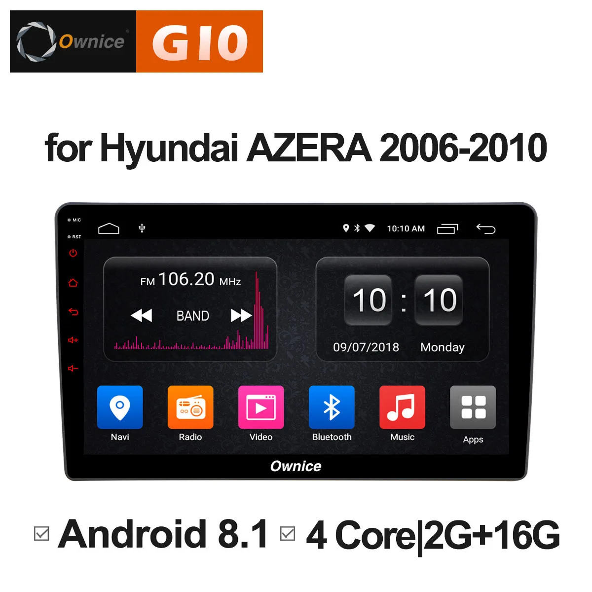 Flash Deal Ownice G10 C500+ Octa Core 32G ROM Android 8.1 Car DVD Radio for Hyundai Azera 2006 2007 2008 2009 2010 Support Car Play DAB+ 1