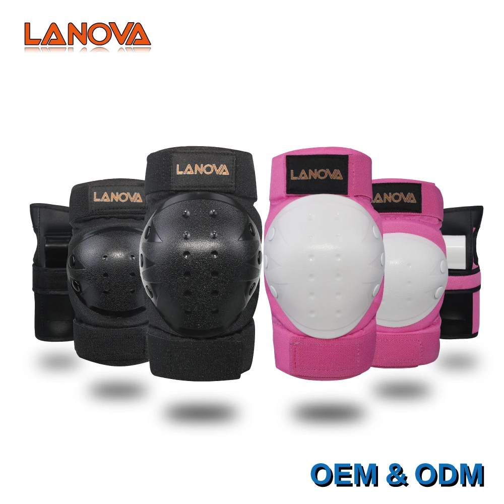 Lanova الكبار/الطفل منصات الركبة الكوع وسادات الحرس المعصم 3 في 1 التزلج واقية تعيين ل مضمنة الأسطوانة التزلج