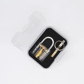 

Hand Tools Mini Transparent Visible Pick Cutaway Practice Padlock Lock With Broken Key Remove Hook Hardware Locksmith 30*27