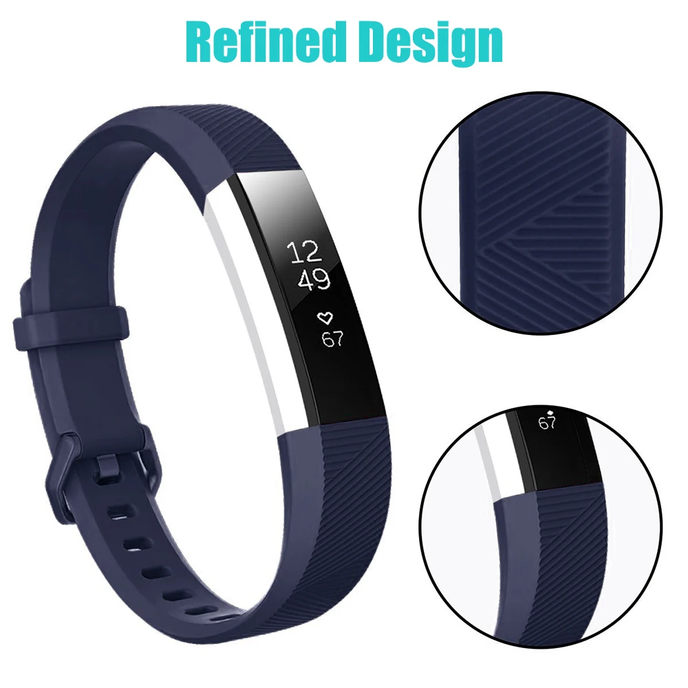 Baaletc For Fitbit Alta HR/Alta Silicone Watchband Replacement Wrist Band Silicon Strap Clasp  Smart Wristband Watch For Fitbit