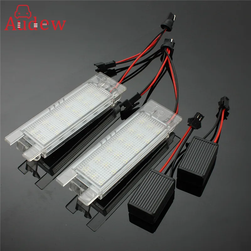 2Pcs/Pair 18 LED Car License Plate Light Number Plate Lamp For Opel
