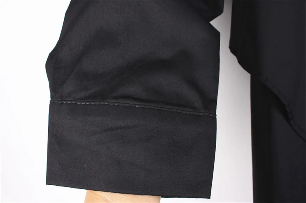 Plus size L-3XL Autumn Chiffon Loose Blouse Women Fake 2 PCS Clothing Long Sleeve Casual Shirt Casual Oversized Top (9)