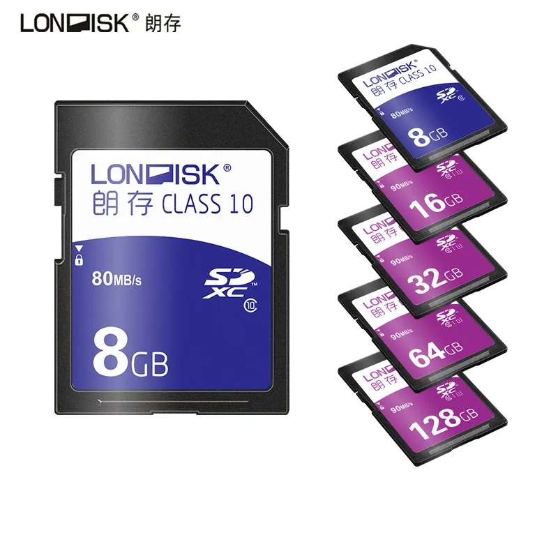 Londisk SD Card 32 ГБ реальный объем 8 16 64 128 класс 10 UHS 1 карта памяти высокоскоростная флеш
