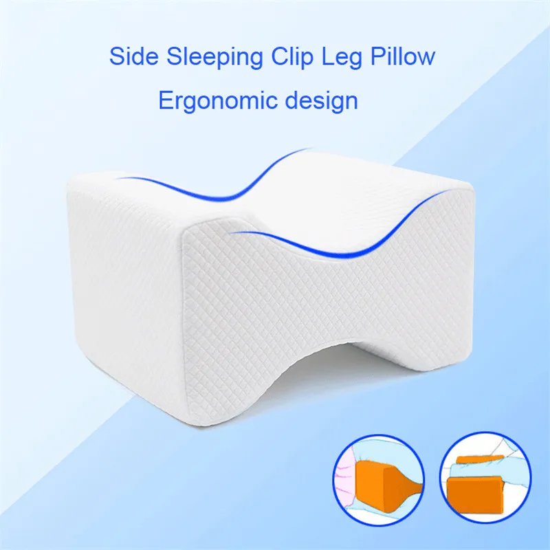 Ортопедическая Подушка для беременных женщин с медленным отскоком из пены с эффектом памяти, подушка для ног с боковым зажимом для сна