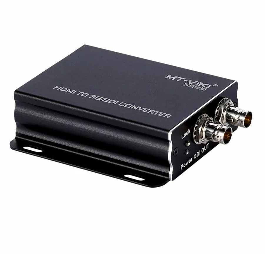 

Free Shipping MT-VIKI HDMI to HD/SD/3G SDI Converter Video Adapter Full HD HDMI In 2*SDI Out HDMI2SDI 1080P SDI-H03