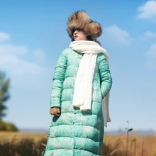 Новое поступление Aporia. king длинное однобортное плотное белое 95% батик пуховое пальто BF240