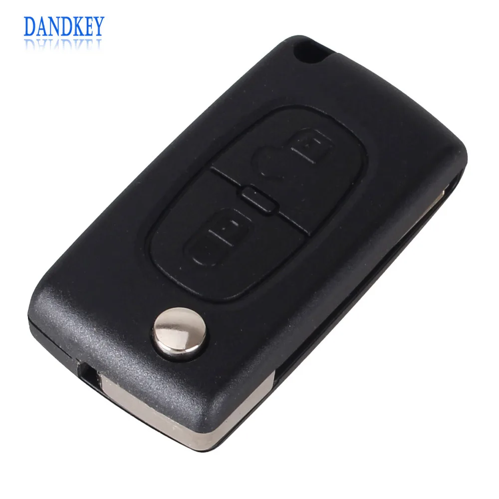 Dandkey Replacement 2 Button Remote Flip Folding Key Shell Case For Peugeot 207 307 308 407 807 CE0536 Car Key Cover цена Dandkey Replacement 2 Button Remote Flip Folding Key Shell Case For Peugeot 207 307 308 407 807 CE0536 Car Key Cover цены онлайн