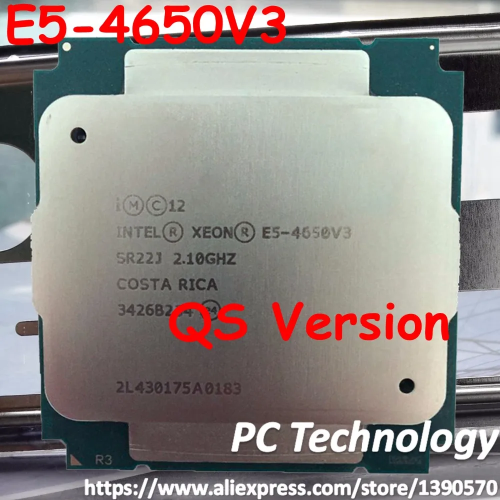 Оригинальная версия Intel Xeon QS E5 4650V3 2 1 ГГц 12 ядер 30 Мб 4650 V3 105 Вт с бесплатной
