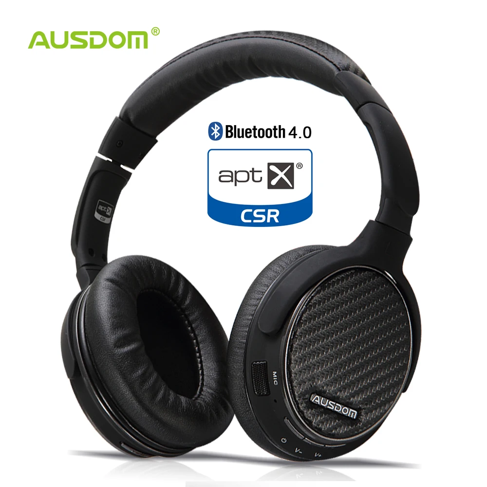 

Ausdom M05 aptX Wireless Bluetooth Headphones Over-Ear Deep Bass Stereo Headset Sport Headphone with Mic HiFi CD-Like Sound