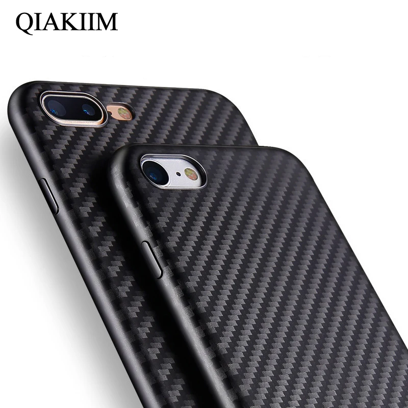 

Luxury Ultra thin Carbon Fiber Phone Cases For iPhone X 8 7 6 6S Plus 5 5S SE Case Slim Protective Cover Shockproof Armor Shell