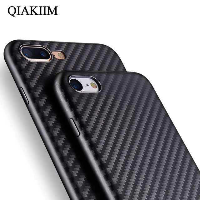 Luxury Ultra thin Carbon Fiber Phone Cases For iPhone X 8 7 6 6S Plus 5
