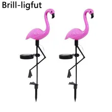 Солнечный свет Фламинго лужайка лампа Солнечный садовый Декор Светильник s водонепроницаемый дорожка светильник для наружного Сада Декоративный светильник