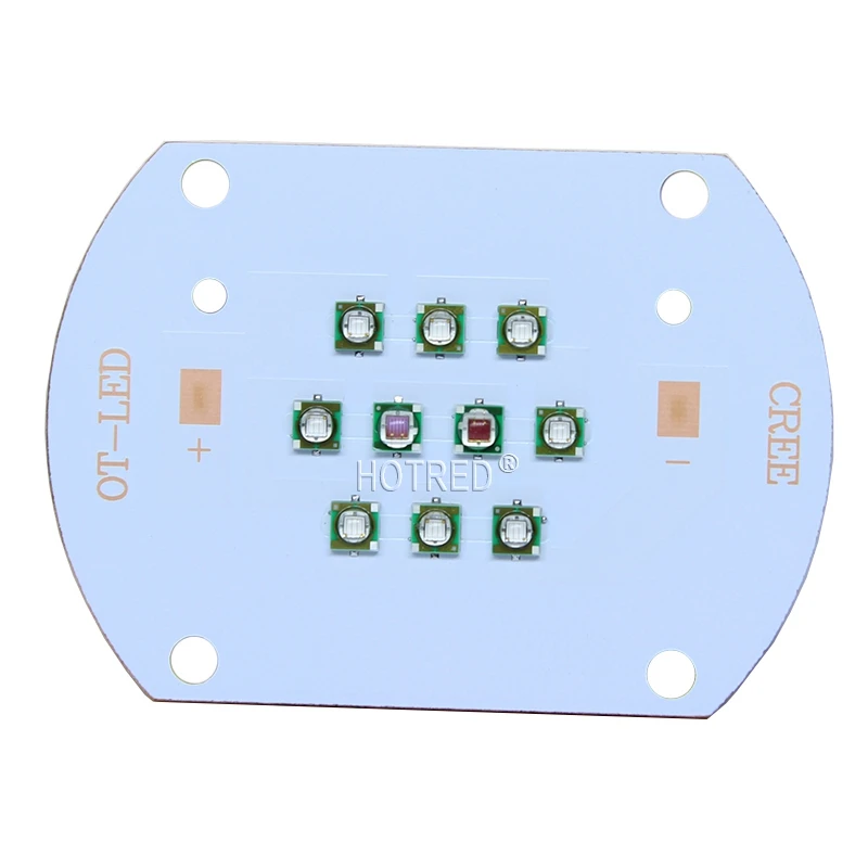 30W50W60W Светодиодная лампа для роста растений Cree XPE светодиодный излучатель светильник 660nm красный 450NM королевский синий для внутреннего сада