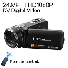 Remote Control 1080P Full HD digital Video Camera 3.0″ LCD Touch Screen 24 MP 16x Digital Zoom Camcorder DV+Wide Angle Lens