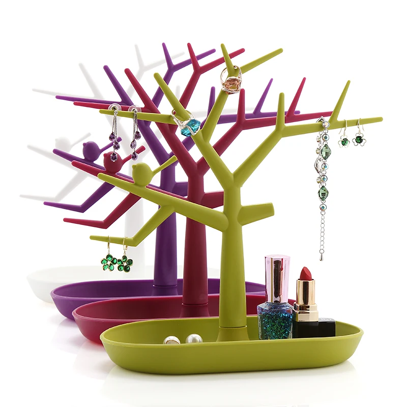 

Display Jewelry Organizer Show Rack Jewelry Necklace Ring Earring Tree Stand Necklace Organizer Jewelry Tree Earings Holder A190