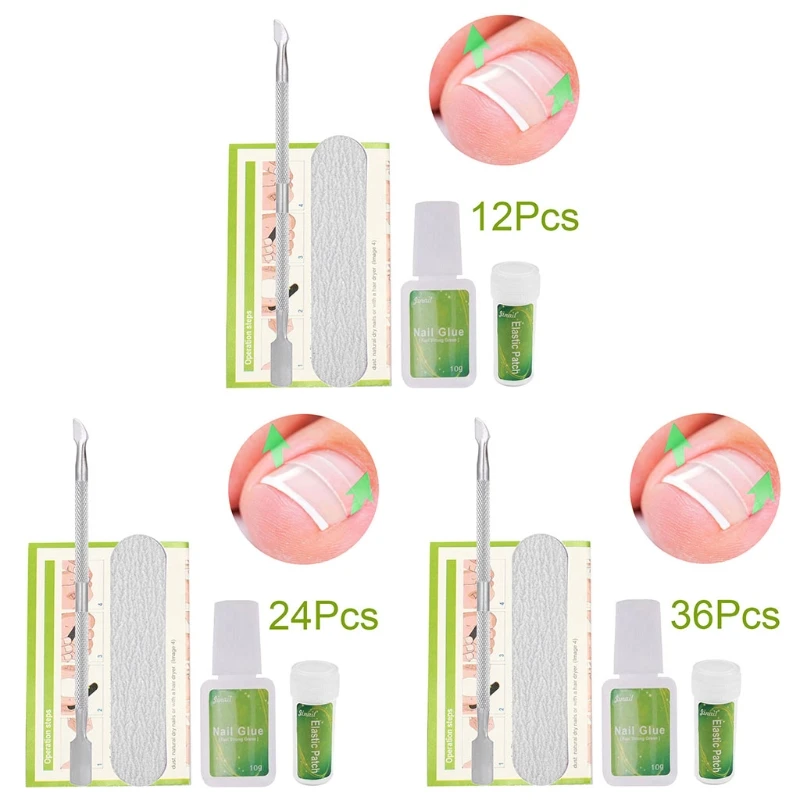 

1 Set Ingrown Toe Nail Correction Pedicure Tool Straightening Patch Foot Care