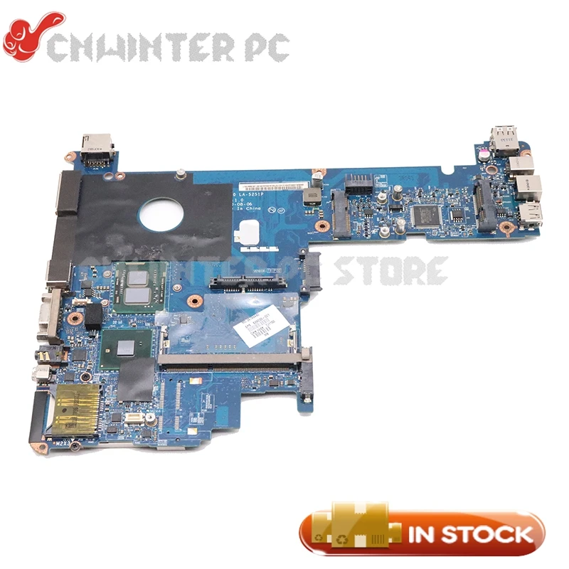 NOKOTION 598764-001 LA-5251P для HP ELITEBOOK 2540P Материнская плата ноутбука i5-540M QM57 GMA HD DDR3 |