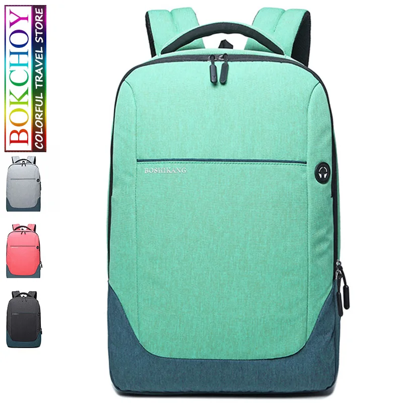 

leisure backpack Double Shoulder bag men's bag fashion Trend School bag female computer bag PInk Backpack