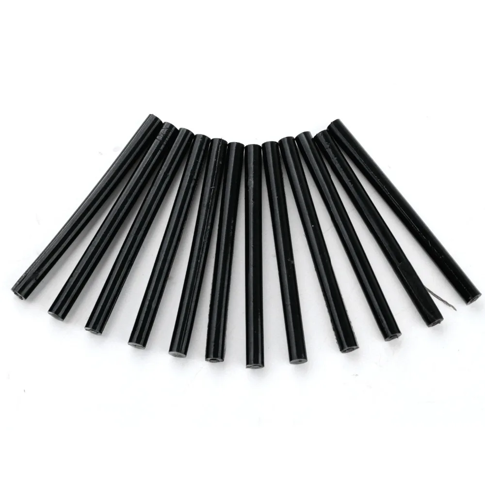 Neitsi 12pc/pack 7.8mm * 100mm Hotmelt Keratin Glue Sticks High Quality Melting Hot Gun Glue Stick Black Color ping