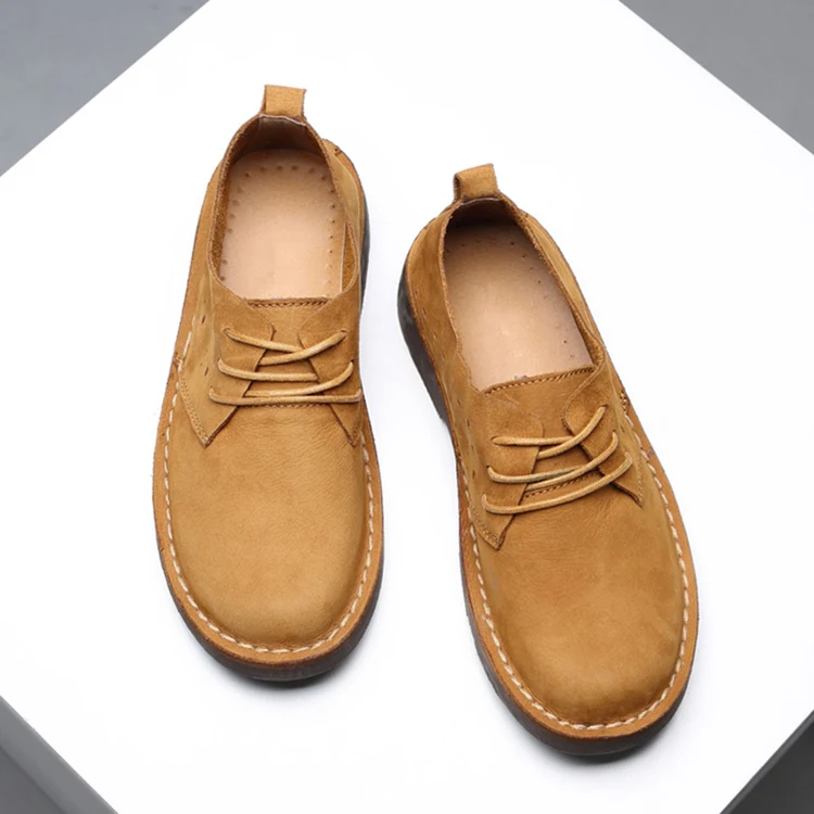 BAIGOBENDI/Новинка; мужская обувь на шнуровке; Мужская Рабочая и безопасная обувь из натуральной кожи в стиле ретро; оксфорды в британском стиле; повседневная обувь
