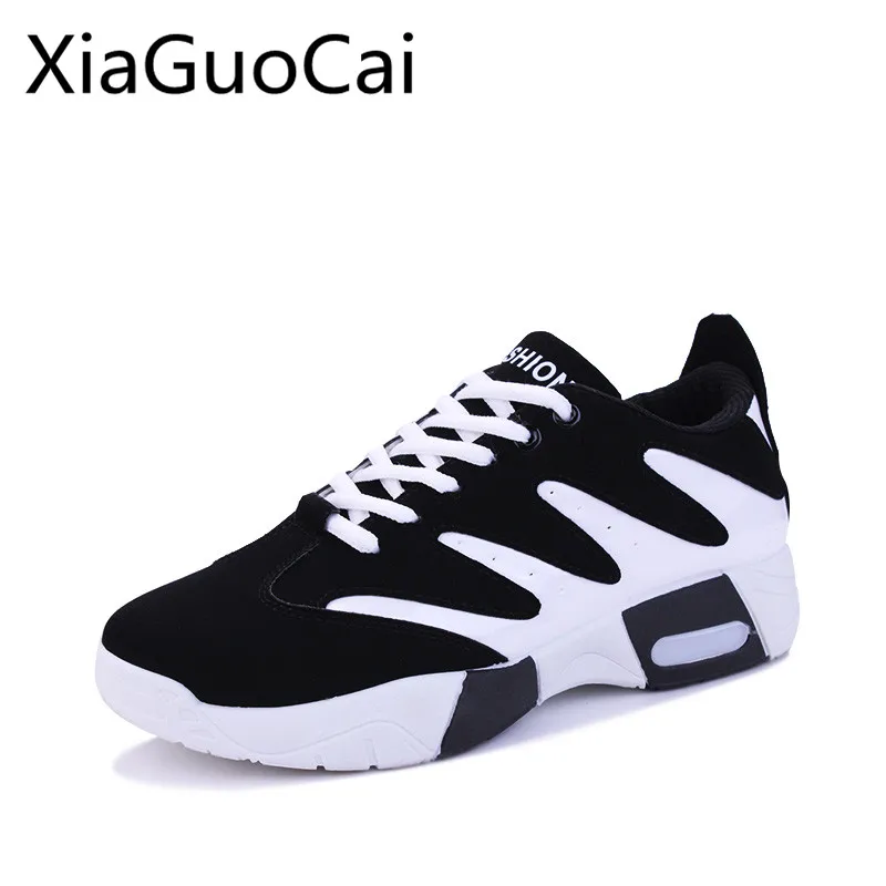 

Spring Men's Casual Shoes Lightweight Board Shoes Men's Sneakers Breathable Air Cushion Sneakers Student Anti Lace Up Shoes