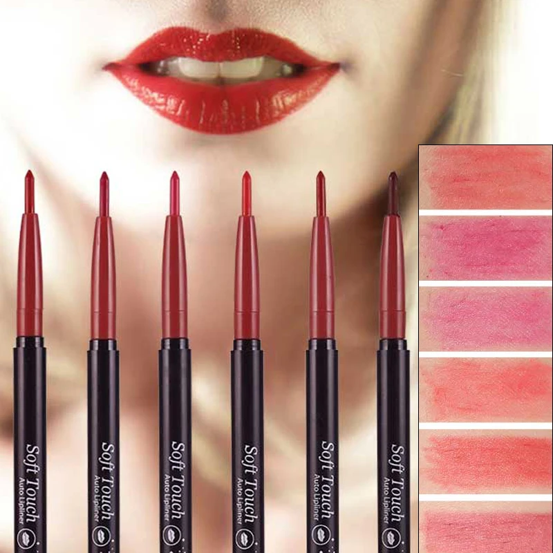 QIC брендовый подводка для губ карандаш матовый макияж натуральный пигмент 6