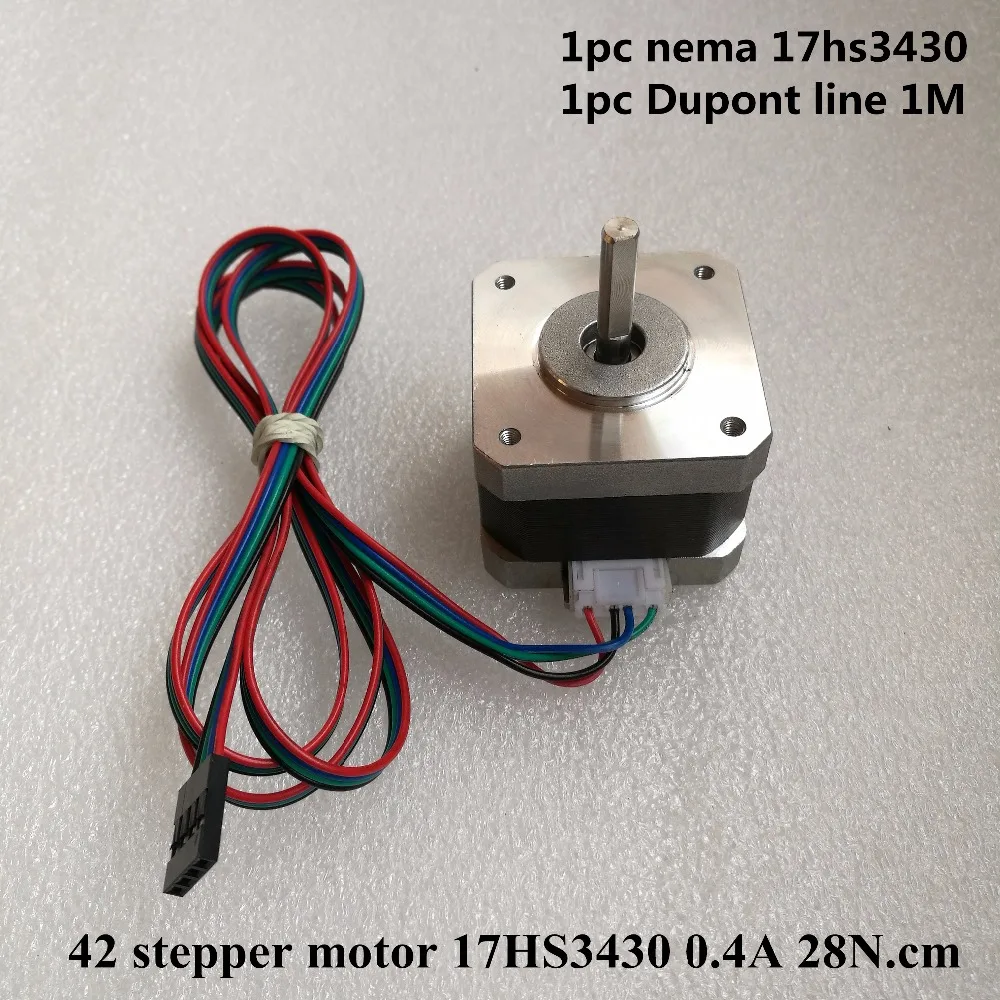 3D-принтер 17HS3430 Nema17 1 шт. для 12 В постоянного тока 2800 г. См длина 34 мм 4-проводной 42