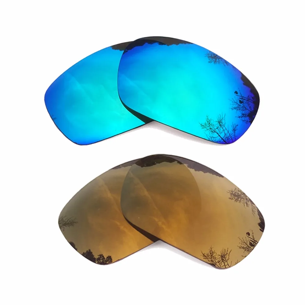 

Ice Blue Mirrored & Bronze Gold Mirrored Polarized Replacement Lenses for Jawbone Frame 100% UVA & UVB