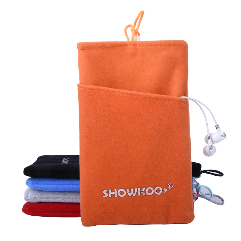 

Universal bag for Smartphone Soft elvet flannelette For iPhone 7 Xiaomi 6 5X Redmi Note 5 Phone Pouch celular For Xiaomi Bag