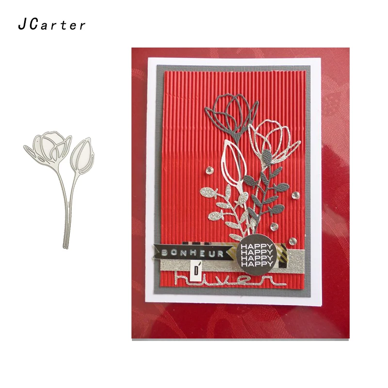 

JC Holy Fine Lotus Flowers Metal Cutting Dies for Scrapbooking DIY Embossing Folder Cards Paper Handmade Album Stencil Crafts