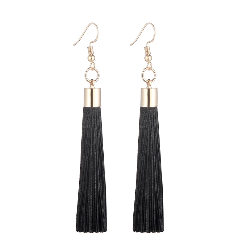 Dangle Earrings LOVBEAFAS Fringe Tassel Earrings For Women Gold Color Vintage Long Drop Dangle Earrings Fashion Wedding Jewelry Party Gift