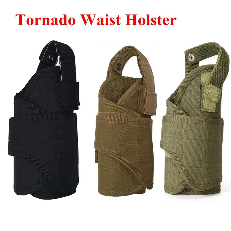 

Nylon Molle Tornado Waist Holster Tactical Gun Carry Case For Universal Gun Hunting Airsoft Gun Belt Holster Pouch