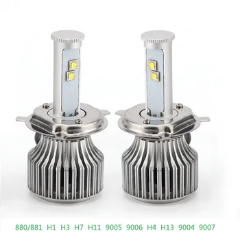 

ANBLUB 80W 7200LM LED Car Headlight Bulb H1 H3 H7 H11 9005 9006 880 9004 9007 H4 H13 6000K COB Auto Headlamp Light 12V 24V
