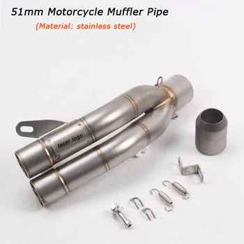 

Motorcycle Exhaust Muffler Pipe Silp on for 51mm Stainless Steel Silencer System With DB Killer