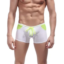Мужские трусы-боксеры, одежда для плавания, сетчатые Шорты для плавания, нижнее белье, пляжная одежда, купальные костюмы, мужские летние шорты