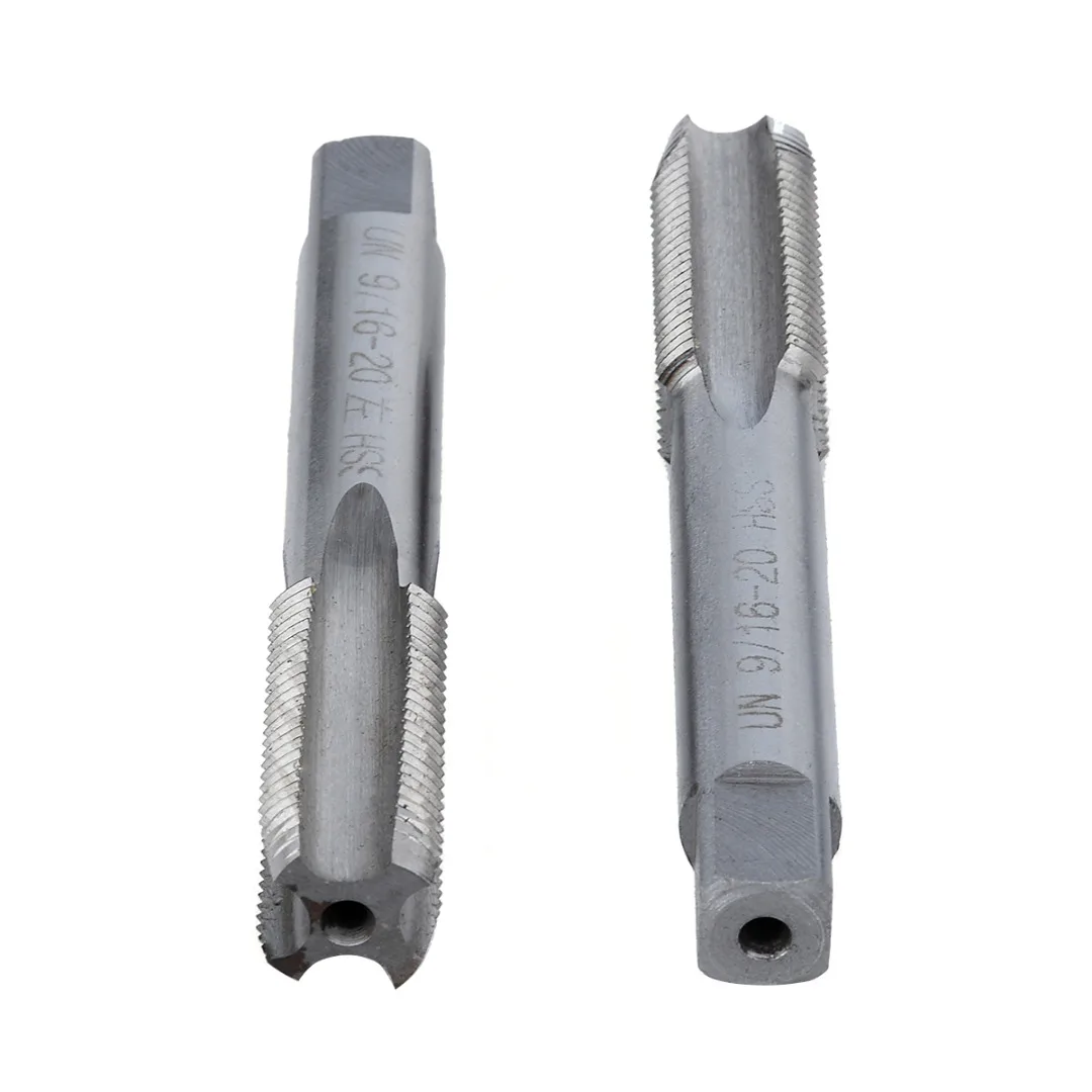 

2PCS/Set Quality HSS Screw Taper Tap 9/16 -20 Left & Right Hand Threads Hand Pipe Tap Drill Precise Power Repairing Tools