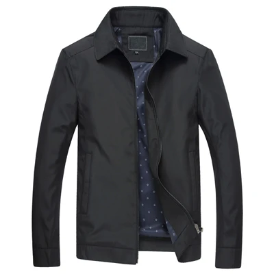 DIMUSI мужские куртки повседневные однотонные тонкие бейсбольные пальто Мужская ветровка со стоячим воротником куртка-бомбер одежда 3XL, YA820 - Цвет: Black