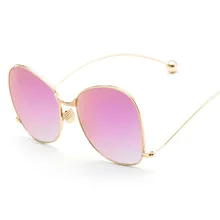 relieve eye fatigue Women Mens Metal Frame Polarized Sunglasses Glasses Unisex Eyewear with Steel Ball 6 Colors