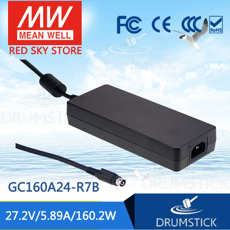 

MEAN WELL GC160A24-R7B 27.2V 5.89A meanwell GC160 27.2V 160.2W Single Output Battery Charger