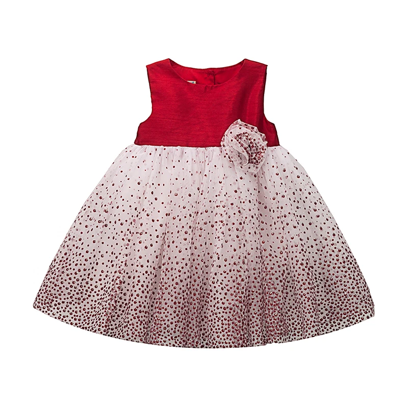 

Yatheen Baby Girls NB-6m Glitter Fit-And-Flare Dress Kids Party Dresses