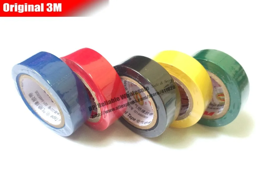12 Rolls Insulation Vinyl Electrical Tape for Power Coil Motor High
