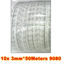 10x 3 мм* 50 м 3 м 9080 2 лица Липкая лента для светодиодной ленты, Электрика Панель управления ЖК-дисплей табличка сборка