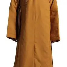 Зимние Сапоги унисекс буддизм монахов теплое пальто из хлопка настоятель буддийского монастыря nungown лежал форма meditationmartial художественная одежда длинные robeyellow