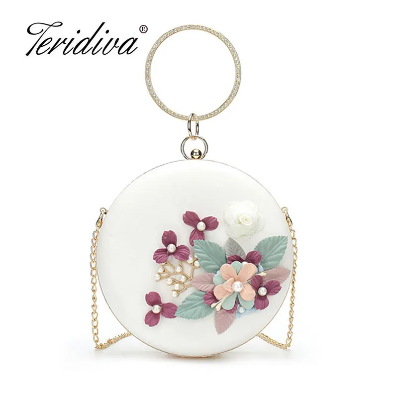 Circular Shaped Women Evening Bags Diamonds Metal Beading Day Clutch Small Chain Shoulder Handbags For Party Wedding Pearl Purse Circular Shaped Women Evening Bags Diamonds Metal Beading Day Clutch Small Chain Shoulder Handbags For Party Wedding Pearl Purse