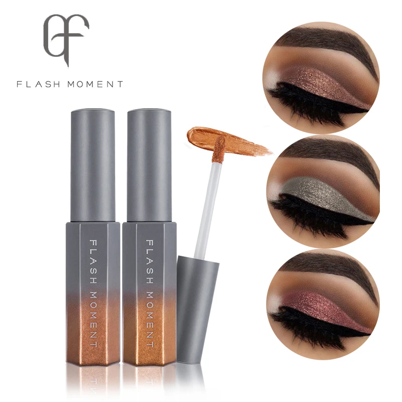 

FlashMoment Colorful Shiny Liquid Eye Shadow 8 Colors Makeup Eye Shadow Magnificent Metals Glitter And Glow Liquid Eyeshadow