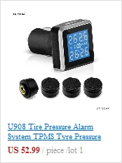 TPMS система контроля давления в шинах U902L-TL 4 внешних датчика Встроенная литиевая батарея сигарета зажигалка режим питания